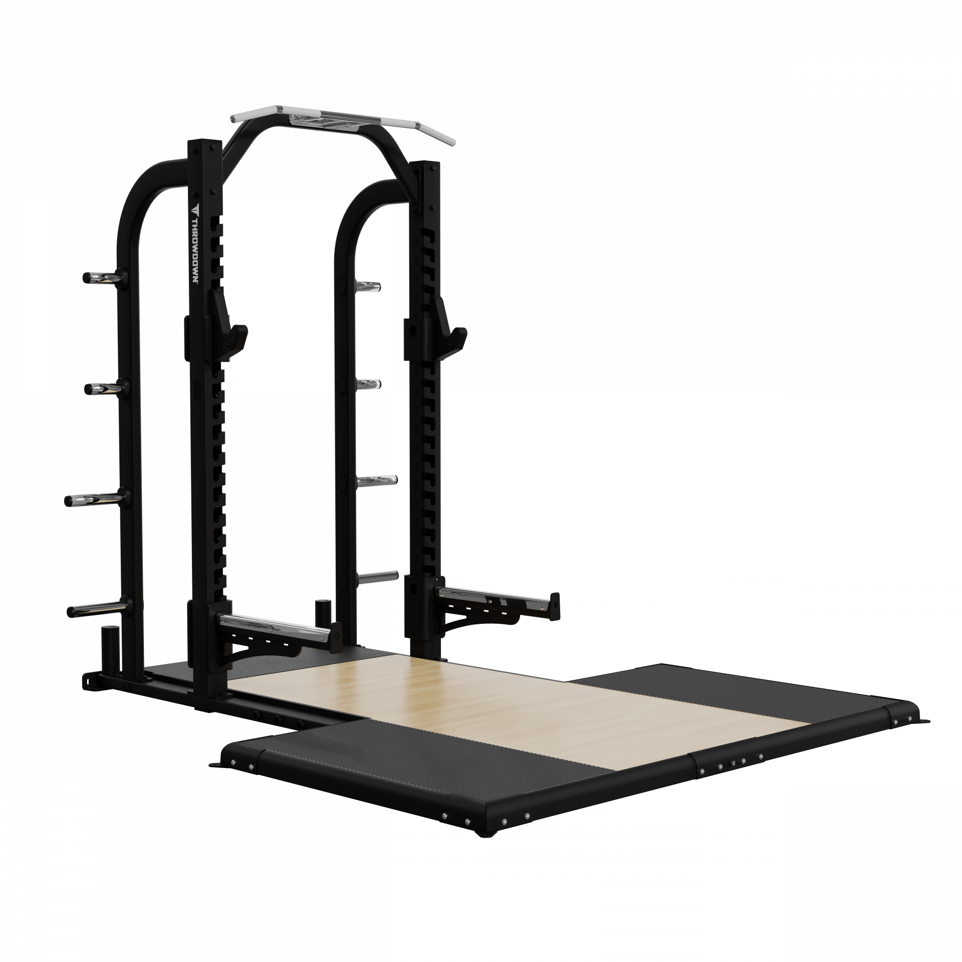Throwdown Half Rack mit optionaler Bamboo Platform | TD-9TDHR2
